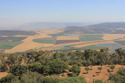 Вид с горы Фавор на Израильскую долину