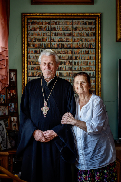 Протоиерей Алексий Злобин с матушкой Любовью Ильиничной. Фото священника Игоря Палкина
