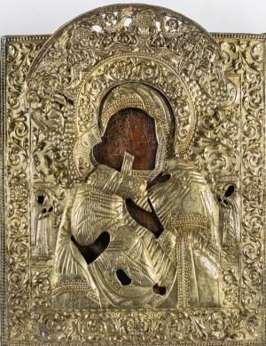 Богоматерь Владимирская. Вторая четверть — середина XVIII в. Мастер Данила Соколов. Архангельск. Собрание Архангельского краеведческого музея Богоматерь Владимирская. Вторая четверть — середина XVIII в. Мастер Данила Соколов. Архангельск. Собрание Архангельского краеведческого музея