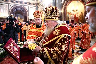 Мощи святого великомученика Димитрия Солунского в Москве
