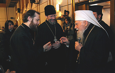 Святейший Патриарх Болгарский Максим с делегацией русской Православной Церкви