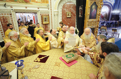 Служение Патиарха Кирилла с 27 февраля по 4 марта