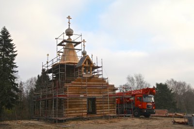 Завершен основной этап сборки храма на православном кладбище в Гамбурге