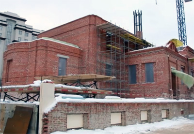 Храм Преображения Господня. Строительство храма на Преображенской площади Москвы планируется завершить в 2014 году Храм Преображения Господня. Строительство храма на Преображенской площади Москвы планируется завершить в 2014 году