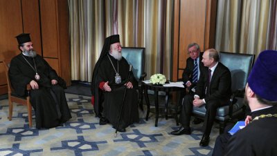 Владимир Путин встретился  Блаженнейшим Патриархом Александрийским и всей Африки Феодором