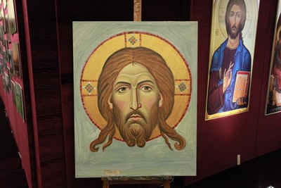 В Храме Христа Спасителя открылась выставка иконописца Александра Соколова